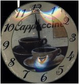 Wanduhr Cappuccino