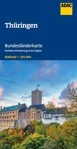 ADAC Bundesländerkarte Deutschland 08 Thüringen 1:250.000 ADAC Bundesländerkarte Deutschland 08 Thüringen 1:250.000