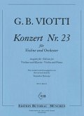 Konzert Nr.23 für Violine und Orchester für Violine und Klavier