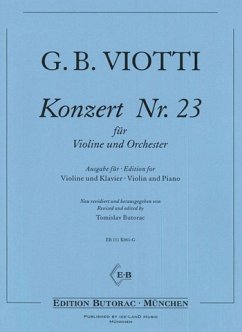 Konzert Nr.23 für Violine und Orchester für Violine und Klavier