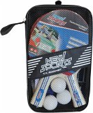 New Sports Tisch Tennis-Set, 2 Schläger, 3 Bälle, mit Netz New Sports Tisch Tennis-Set, 2 Schläger, 3 Bälle, mit Netz