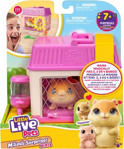 Cover Moose Toys 300301 - Little Live Pets, Mama Surprise Mini Spielset, Hamster Mini-Mama mit 4 Babys und Zubehör