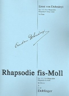 Cover Rhapsodie fis-Moll op.11,2 für Klavier