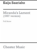 Kaija Saariaho: Miranda's Lament 1997 (Score) Soprano, Clarinet, Harp, Violin, Double Bass Score and Parts