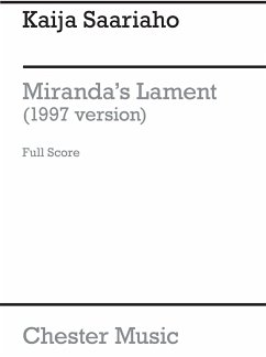 Kaija Saariaho: Miranda's Lament 1997 (Score) Soprano, Clarinet, Harp, Violin, Double Bass Score and Parts