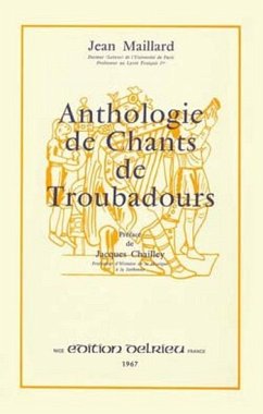 Cover MAILLARD Jean Anthologie des chants de troubadours chant Partition