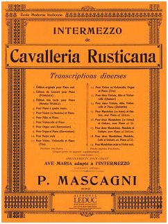 Cover Intermezzo de Cavalleria Rusticana pour piano Anschütz, J.A., arr.