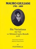 6 variations op.38 sur l'air a Schisserl und a Reindl for guitar and orchestra, score and parts 6 variations op.38 sur l'air a Schisserl und a Reindl for guitar and orchestra, score and parts