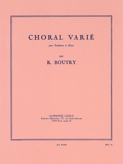 Cover Choral Varié pour trombone et piano
