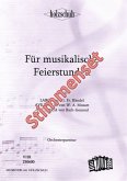 Holzschuh, Alfons/ Herold, Curt Für musikalische Feierstunden Akkordeonorchester Stimmenset