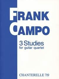 Cover 3 Studies for 4 guitars score and parts