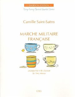 Cover Marche militaire francaise for 4 clarinets score and parts