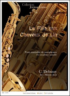 La fille aux cheveux de lin pour 4 saxophones (SATB) partition et parties