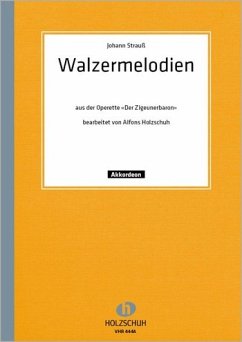 Cover Walzermelodien aus der Operette Der Zigeunerbaron für Akkordeon (mit 2. Stimme)