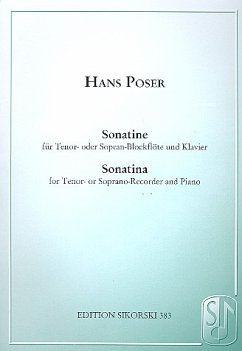 Cover Sonatine op.36,3 für Tenorblockflöte (Sopranblockflöte) und Klavier