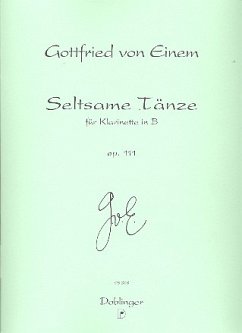 Cover Seltsame Tänze op. 111 für Klarinette
