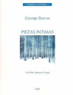 Cover Piezas intimas for flute, bassoon and harp score and parts