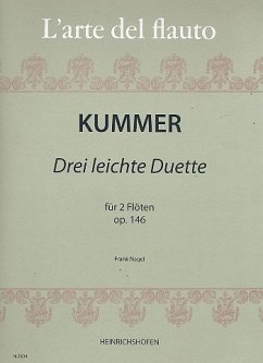 Cover 3 leichte Duette op.146 für 2 Flöten Spielpartitur