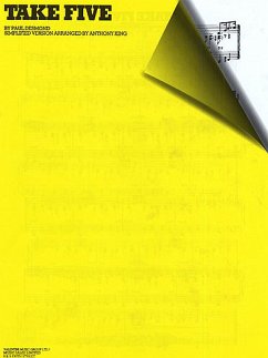 Cover Take five: Einzelausgabe für Piano solo