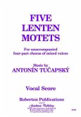 5 Lenten Motets for mixed chorus a cappella score (lat/en)