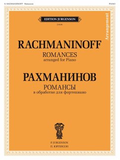 Cover Sergei Rachmaninov, Romances Piano