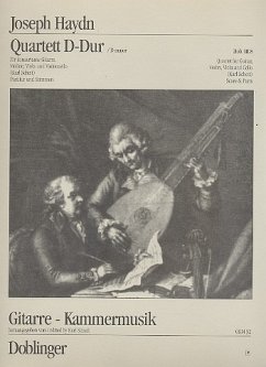 Cover Quartett G-Dur Hob.III:8 für konzertierende Gitarre und Streichtrio, Partitur und Stimmen