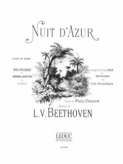 BEETHOVEN NUIT D'AZUR CHANT 2 VX EGALES OU SOPRANO ET BARYTON ET PIANO