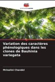 Variation des caractères phénologiques dans les clones de Bauhinia variegata