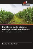 L'utilizzo delle risorse nella produzione di mais L'utilizzo delle risorse nella produzione di mais