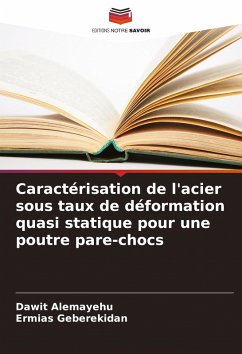 Cover Caractérisation de l'acier sous taux de déformation quasi statique pour une poutre pare-chocs