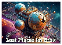 Lost Places im Orbit (Wandkalender 2025 DIN A2 quer), CALVENDO Monatskalender