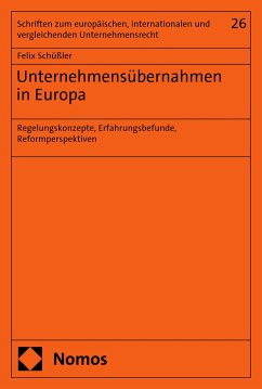 Unternehmensübernahmen in Europa (eBook, PDF) - Schüßler, Felix