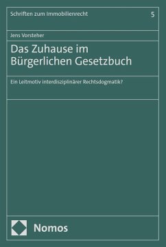 Cover Das Zuhause im Bürgerlichen Gesetzbuch (eBook, PDF)