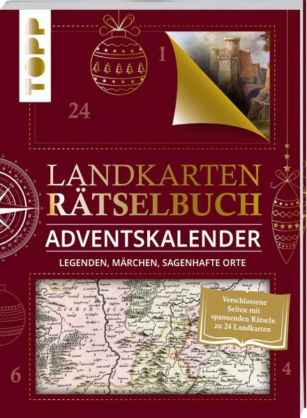 Landkarten Rätselbuch Adventskalender. Legenden, Märchen, sagenhafte Orte   (Mängelexemplar)