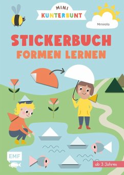 Mini Kunterbunt - Mein erstes Formen-Stickerbuch für Kinder ab 3 Jahren   (Restauflage)