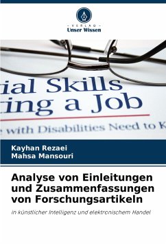 Analyse von Einleitungen und Zusammenfassungen von Forschungsartikeln - Rezaei, Kayhan;Mansouri, Mahsa