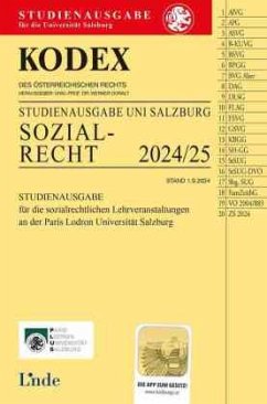Cover KODEX Studienausgabe Sozialrecht Salzburg 2024/25