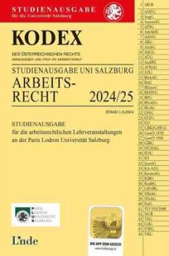 Cover KODEX Studienausgabe Arbeitsrecht Salzburg 2024/25