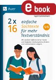 2 x 16 einfache Sachtexte für mehr Textverständnis 5-6 (eBook, PDF)