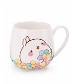 Nici 61204 Tasse MOLANG mit Regenbogenblume 400ml Porzellan