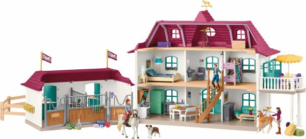 Schleich 42706 - Horse Club, Lakeside Wohnhaus mit Stall, 179 Teile, Spielset Schleich 42706 - Horse Club, Lakeside Wohnhaus mit Stall, 179 Teile, Spielset