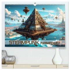 Steampunk Pyramidenwelt (hochwertiger Premium Wandkalender 2025 DIN A2 quer), Kunstdruck in Hochglanz