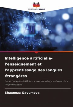 Cover Intelligence artificielle- l'enseignement et l'apprentissage des langues étrangères