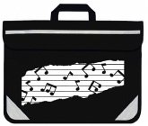 Mapac: Music Bag Duo - Music Notes (Black)