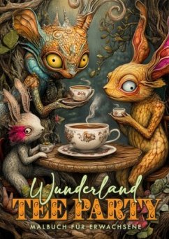 Cover Wunderland Tee Party Malbuch für Erwachsene