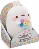 Nici 61164 Kuscheltier MOLANG mit Regenbogenblume 16cm in