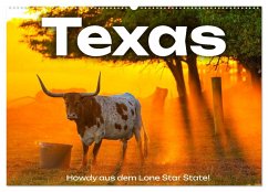 Texas - Howdy aus dem Lone Star State! (Wandkalender 2025 DIN A2 quer), CALVENDO Monatskalender