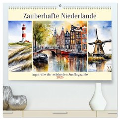 Zauberhafte Niederlande (hochwertiger Premium Wandkalender 2025 DIN A2 quer), Kunstdruck in Hochglanz - Calvendo;Kleemann, Claudia