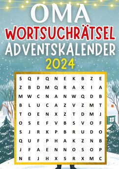 Cover Oma Wortsuchrätsel Adventskalender 2024 ¿ Weihnachtsgeschenk