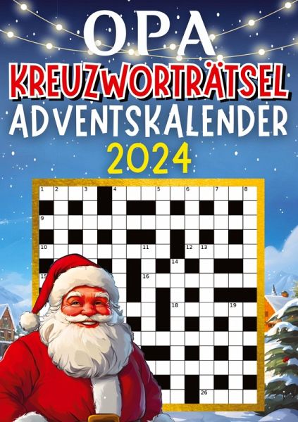 Opa Kreuzworträtsel Adventskalender 2024 ¿ Weihnachtsgeschenk